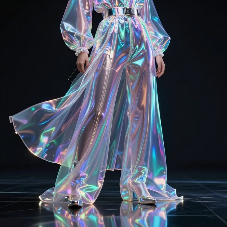 Base model result for futuristic fashion prompt