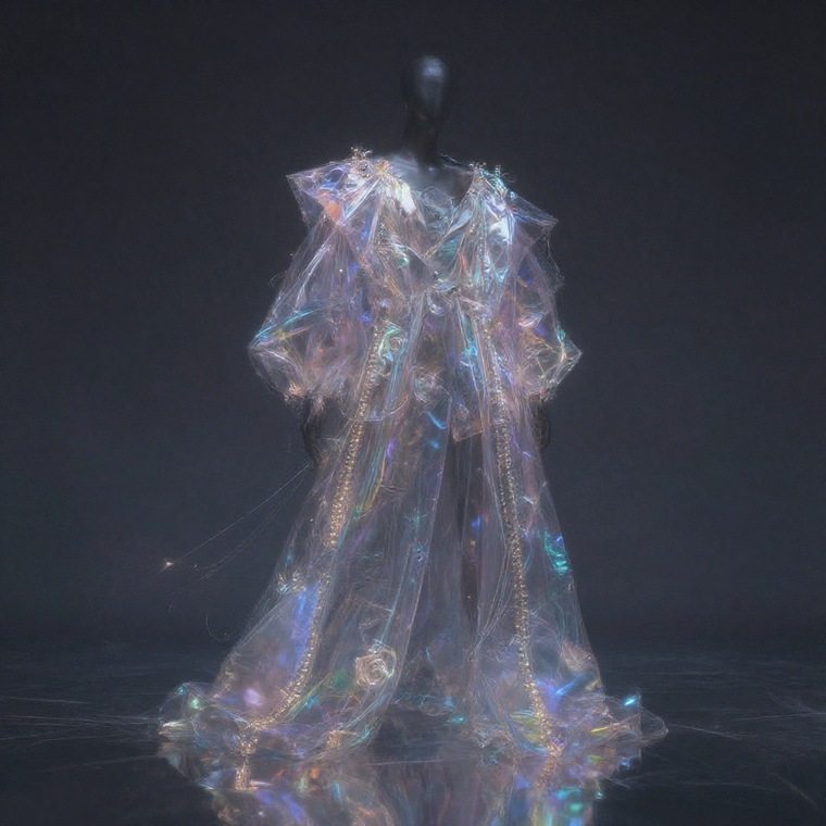 DiffusionNFT result for futuristic fashion prompt