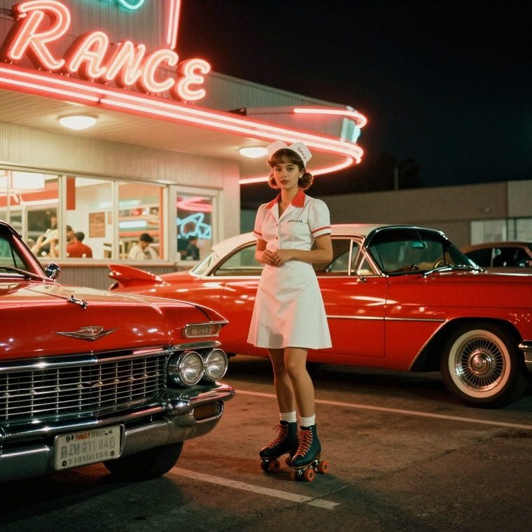 FlowGRPO retro diner result