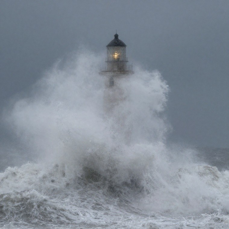 DiffusionNFT storm lighthouse result