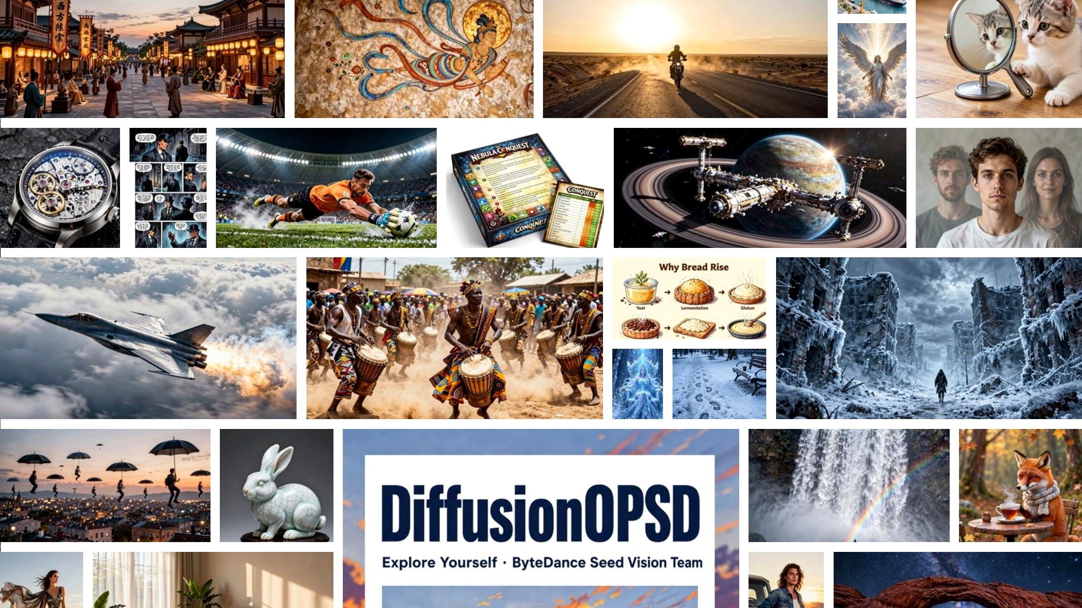 DiffusionOPSD project page banner for on-policy self-distillation in diffusion models